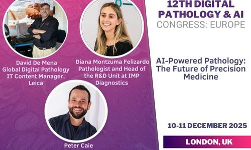 Cartaz com os oradores da 12th Digital Pathology & AI Crongress: Europe.